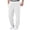 White #012, variant on Mens Sweatpants Open Bottom Athletic Baggy Straight Leg Pants Casual Drawstring Waist Fleece Joggers with Pockets, M