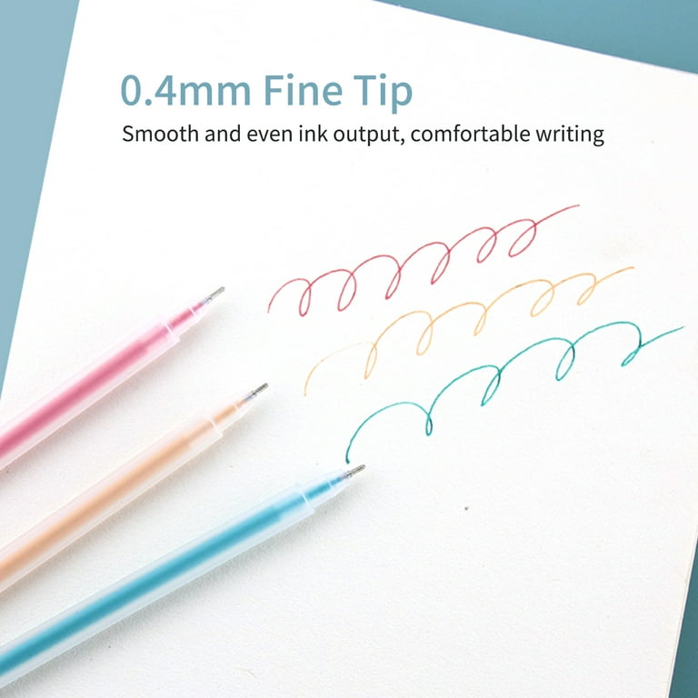 Dcenta 10 Color Pens Set Writing Pens 0.4mm Fine Fiber Fineliner