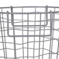 thumbnail image 3 of DII Design Imports Wire Mesh Stackable Storage Bin, Small Round, Cool Gray, 3 of 7