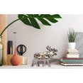 thumbnail image 3 of Estatuas de animales de madera con decoración de alces del bosque en 3D, arte de pared para el hogar, oficina, trabajo, escritorio, decoración rústica de granja, cabaña, habitación de granja, decoraci, 3 of 5