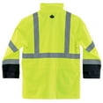 thumbnail image 2 of Ergodyne GloWear 8365BK Type R Class 3 Black Front Rain Jacket, Lime, M, 2 of 2