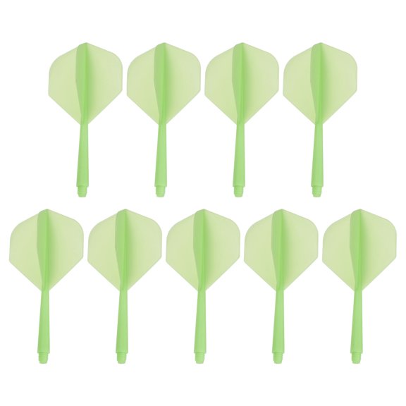 Uxcell Integrated Dart Shaft & Flights, 9 Pack Lightweight Dart Flight Set, Green