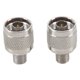 thumbnail image 3 of 10Pcs Tipo N Enchufe Macho A F Conector Hembra RF Adaptador Coaxial para Antena InalÁMbrica, Plata, 3 of 5
