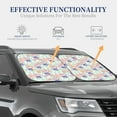 thumbnail image 4 of Bingfone Bulldog Windshield Sun Shade 2-Piece Foldable Car Front Window Sunshade for Most Sedans SUV Truck - Medium, 4 of 7