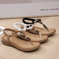 thumbnail image 6 of Sandals for Women Flats Sandal with Elastic Ankle Strap Comfortable Bohemian Womens Flat Shoes Dress Slip On Outdoor Summer Shoes, 6 of 8