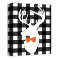 thumbnail image 2 of Creative Products Halloween Deer Buffalo Check 11x14 Canvas Wall Art, 2 of 5