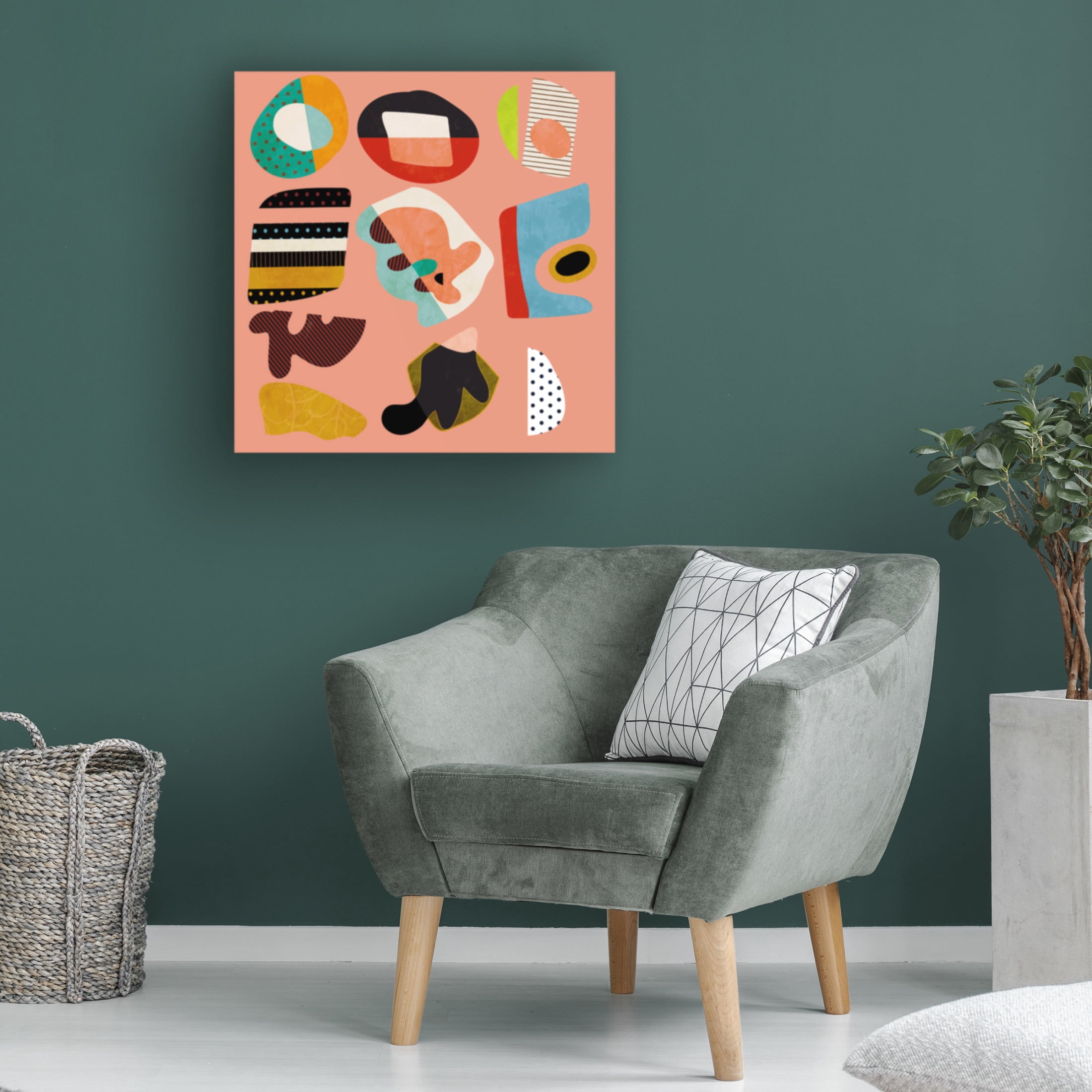 Trademark Fine Art Ana Rut Bre Minimal Shapes Bunte2 Canvas Wall Art