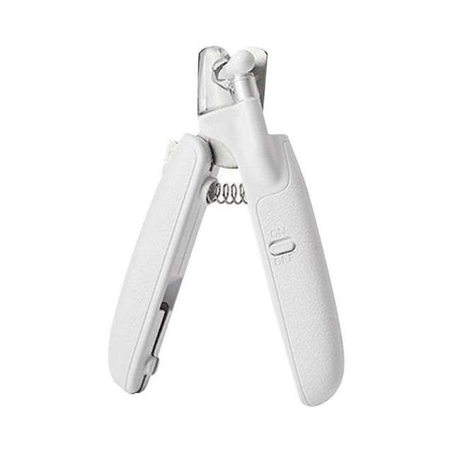Pet Nail Clippers Ergonomic Anti Slip Handle LED Light File Durable Metal Dog Nail Trimmers for Home Travel