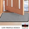 thumbnail image 3 of Black White Gingham Checkered Pattern Door Rugs,Washable Non Slip Door Mats Indoor,Decorative Door Mats,Entry Mat Indoor for Entrance,Bedroom,Kitchen,Bathroom,30"x17", 3 of 6