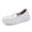 White-1, variant on Women's Nursing Shoes, Lightweight Breathable Round Toe Moccasin Work Flats, Comfort Slip On Nurse Shoes for All-Day Standing