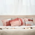 thumbnail image 6 of Ambesonne Throw Pillow Cover 4 Pack, , 16", Blush Pale Maroon and Coconut, 6 of 7