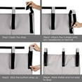 thumbnail image 2 of Bedside Storage Organizer, Bedside Caddy Hanging Storage Bag with 8 Pockets for Bunk Dorm Rooms and Hospital Bed Rails (Grey), 2 of 6