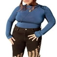 thumbnail image 1 of Tenues d'Automne 2 Pcs pour Femmes Manches Longues Col Montant + Ensemble Jupe Midi, 1 of 2