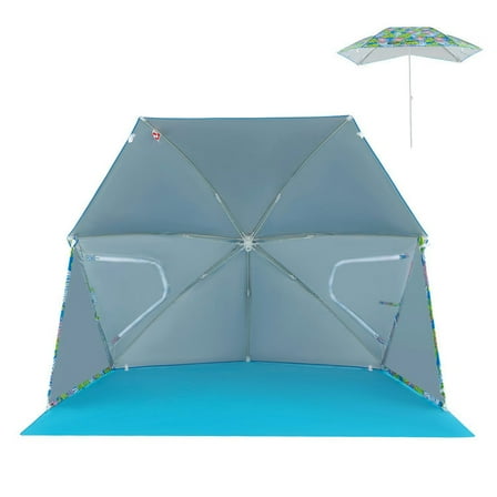 YYAo Tent, Play Tent, Outdoor Tents,UPF50  Sun Protection Beach Umbrella Tent with Portable Carrying Bag-Blue