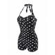 thumbnail image 4 of TaTaai Women's V Neck Floral Bikini Set, Crochet Detail Swimsuit with Adjustable Straps, Ruched High Waist Bottom for Beach Gift, 4 of 6