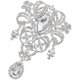 thumbnail image 1 of Rhinestone Brooch Crystal Corsage Decorative Jewelry Wedding Brooch Set, 1 of 5