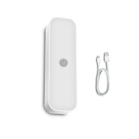 

Worallymy Mini Night Lamp USB Button Type Night Light Dorm Closet Bathroom Rechargeable ABS Plastic Light