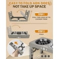 thumbnail image 6 of Elevated Dog Bowls, Dog Feeder with Stainless Steel Dishes & Slow Feeder Bowl, 5 Heights Adjustable Raised Stand for Medium Large, Food Dishes with Non-Slip Feet, 6 of 7