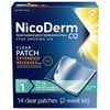 NicoDerm CQ Step 1 Nicotine Clear Patch, 14 Count