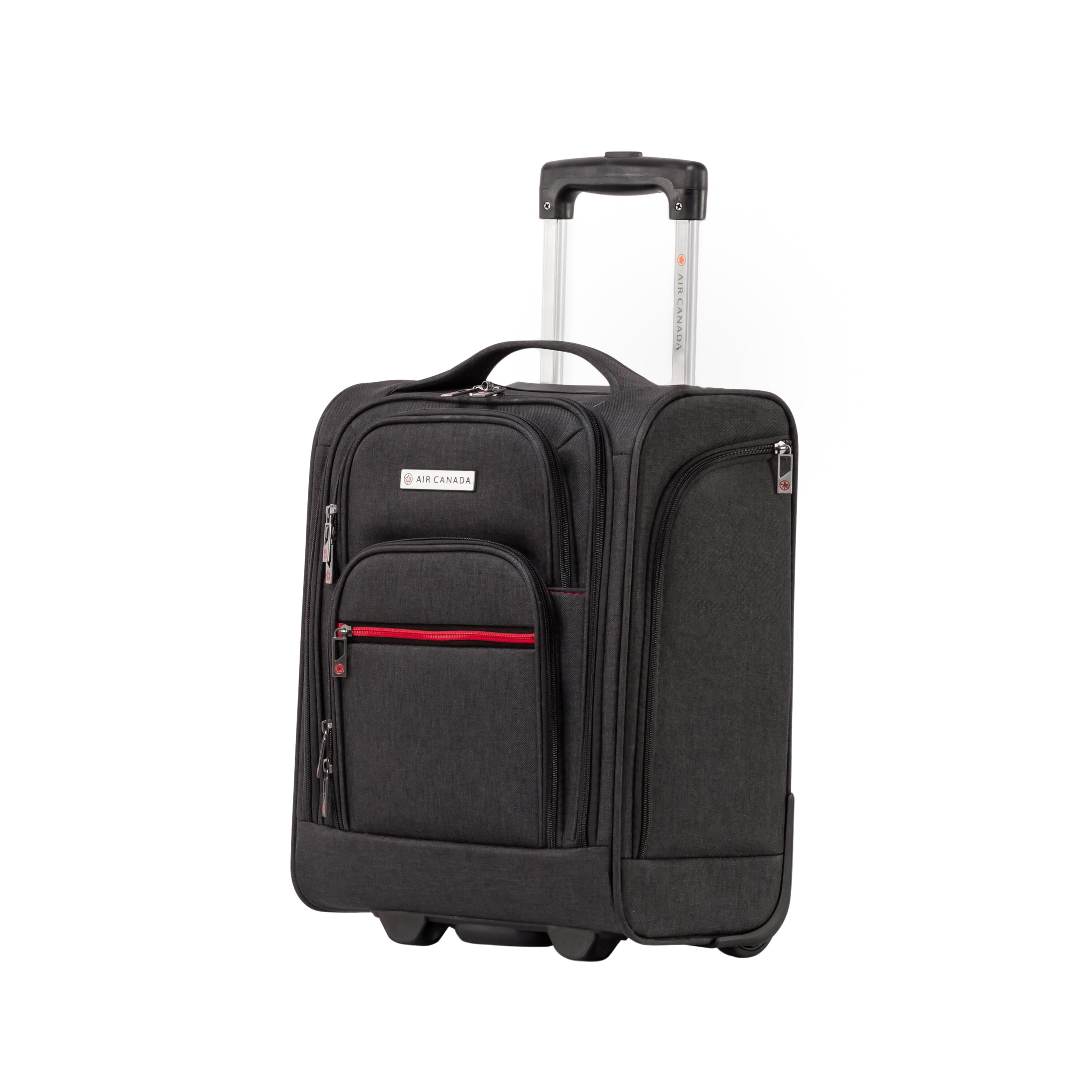 Air Canada Indigo Lite Collection 16-Inch Softside Underseat Luggage, Lightweight Carry-On Suitcase for Travel
