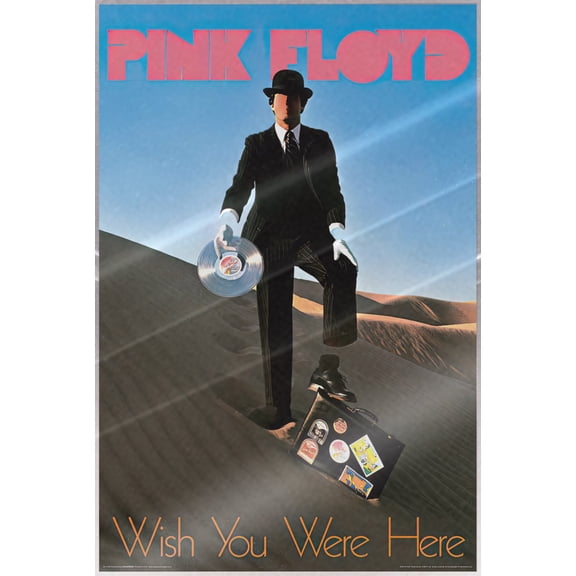 Pink Floyd - Music Poster (Wish You Were Here - Record Man) (Size: 24" x 36") (Laminated Poster)