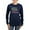 Navy, variant on - Audiologist Women's Long Sleeve Dark T Shirt - Women's Long Sleeve Graphic Tee Casual Fit