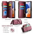 thumbnail image 2 of for Samsung Galaxy A14 Wallet Case with RFID Protection, Card Slots, Kickstand, Detachable Strap – Shockproof PU Leather Flip Crossbody Phone Cover Galaxy A14, 2 of 9