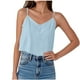 thumbnail image 3 of Sudadera con cremallera,Blusa informal sin mangas con cuello en V para mujer, tirantes ajustables, poliéster liso, uso diario, sopatenor, 3 of 9