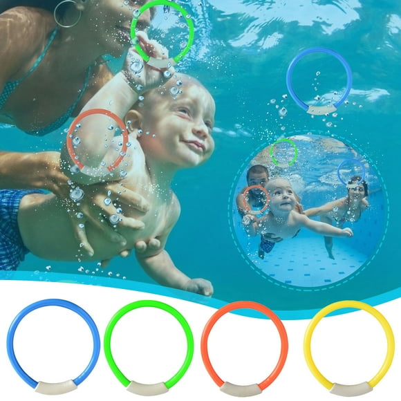Xihbxyly Cosas Por Menos de 5 Dolares Buceo Bajo El Agua Natación Piscina Colorida Anillo de Hundimiento Juguete de Entrenamiento Bajo El Agua