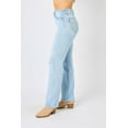 thumbnail image 6 of Judy Blue Full Size High Waist Distressed Straight Jeans, 6 of 9