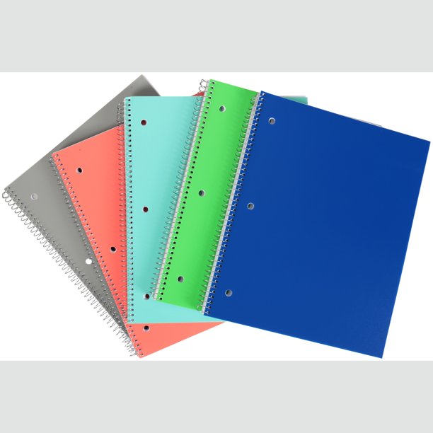 Pen + Gear 5 Pack Of 100 Page Poly Notebooks (College Ruled)