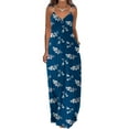 thumbnail image 1 of EQWLJWE Robe Femme Liquidation Robes d'Été pour Femmes Décontractées Boho Imprimées Cerceau Bretelles Plage Longue Maxi Robe avec Poches Robes pour Femmes Grande Taille, 1 of 5