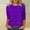 Purple, variant on ZZwxWA Womens Tops 2025 Casual Sparkle Sequin Dressy Flowy Shirts Comfy Crewneck 3/4 Sleeve Loose Blouse Trendy Fall Clothes
