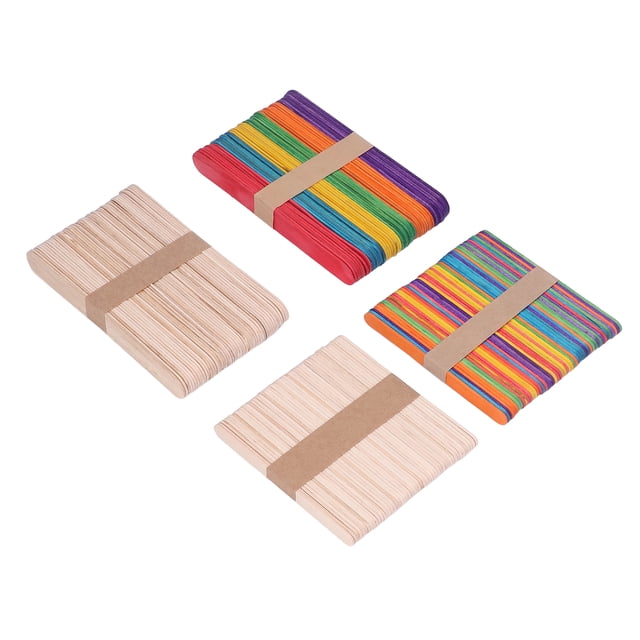 Popsicle Sticks200 Pcs Wooden Ice Wood Craft Sticks Wooden Popsicle Sticks Custom Engineered