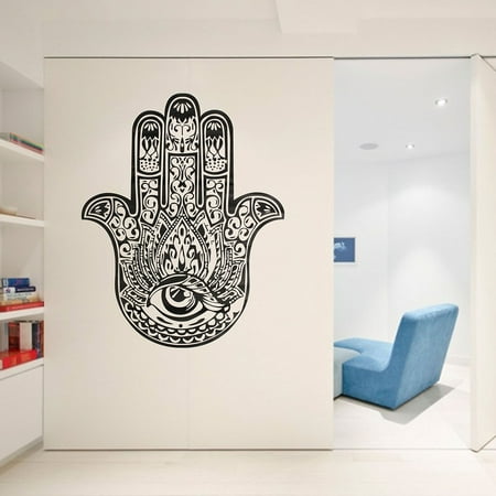 Hamsa Wall Decals Fatima Hand Eye Yoga Decor Indian Buddha Wall
