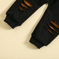 thumbnail image 5 of Godderr 2PCS 6M-4Y Newborn Boys Letter Hooded Sweatshirt + Pants Outfits Toddler Long Sleeve Pants Patchwork Autumn Clothes, 5 of 5