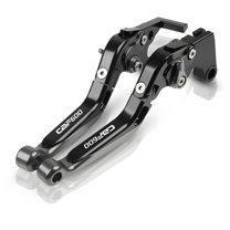 For CBF600 CBF600/SA 2010-2013 CBF 600 Motorcycle Accessories CNC Aluminum Adjustable Folding Brake Clutch Levers-Black&Titanium