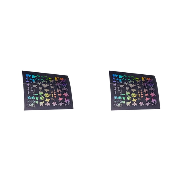 Advancent Pegatinas de resina con patrón múltiple, accesorio DIY, calcomanías para diario, embalaje de regalo duradero, Kits de álbumes de recortes Mascota 2piezas Advancent CBP353626
