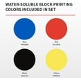 thumbnail image 4 of Speedball Water-Soluble Block Printing Ink Set – 4 Bold Colors With Satiny Finish - 1.25 FL OZ Tubes, 4 of 9