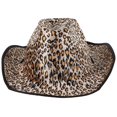 thumbnail image 4 of Leopard Pattern Cowboy Hat Stage Performance Hat Masquerade Hat Party Decor Hat, 4 of 6