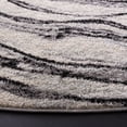 thumbnail image 3 of SAFAVIEH Tulum Quinten Abstract Area Rug, 6'7" x 6'7" Round, Ivory/Black, 3 of 7