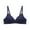 Blue, variant on Odeerbi Wireless Lounge Bras for Women 2025 Soild One-Piece Bra Everyday Underwear Blue