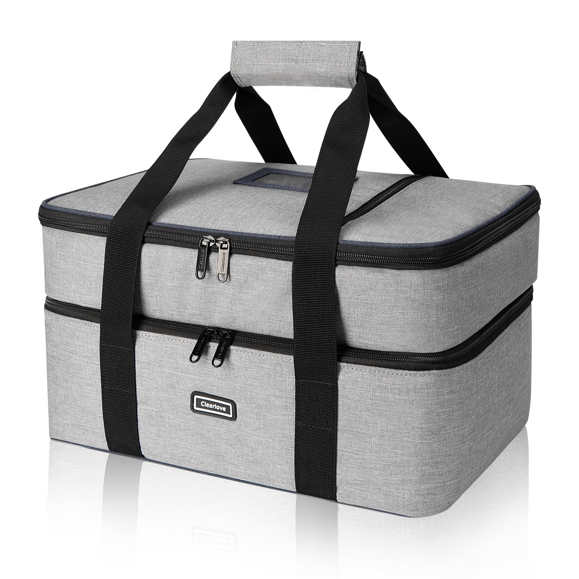 Hot/Cold Thermal Bag Insulated Expandable Double Casserole Carrier 