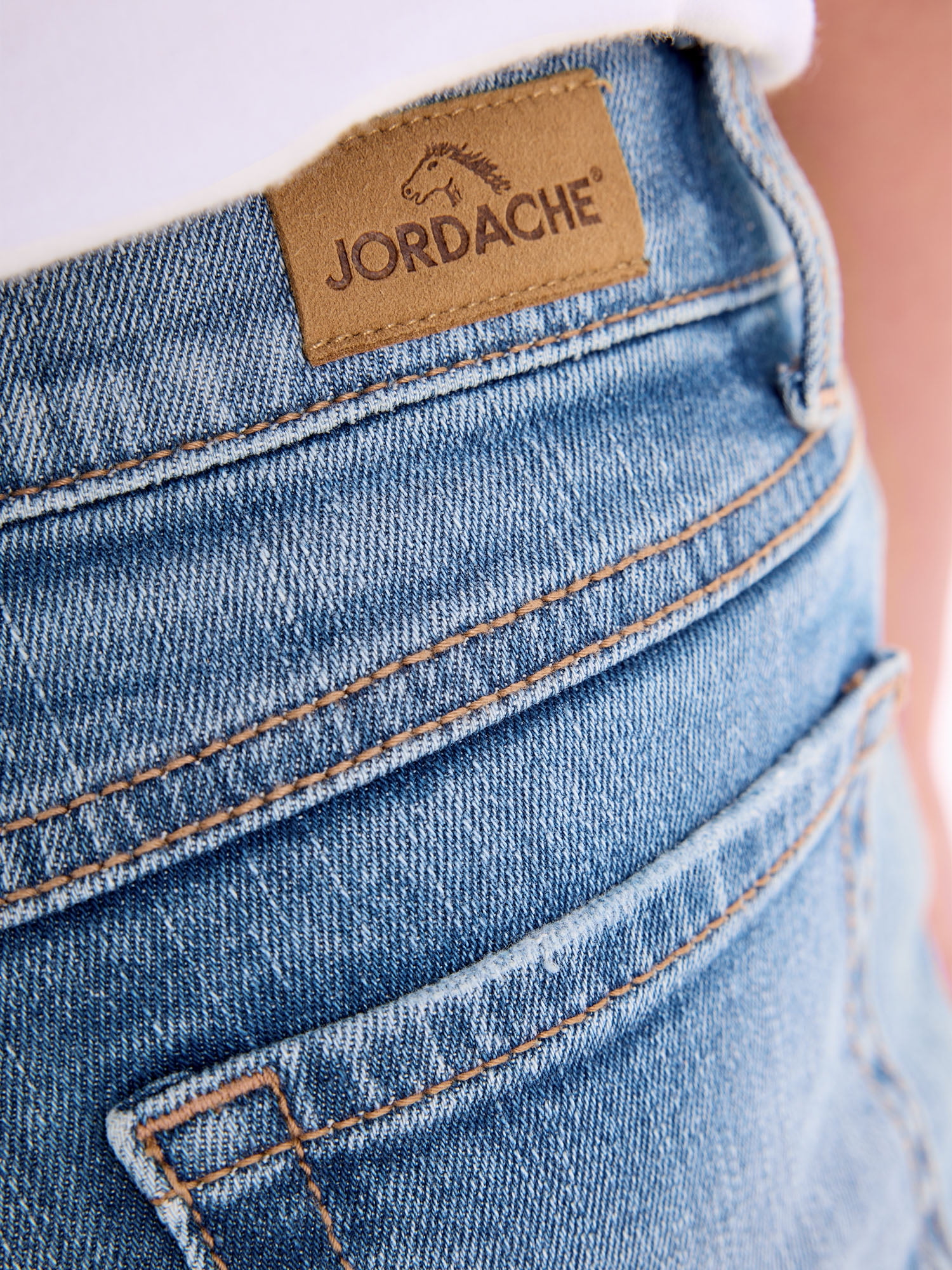 Jordache Girls Destructed 90's Midi Short, Sizes 5-18