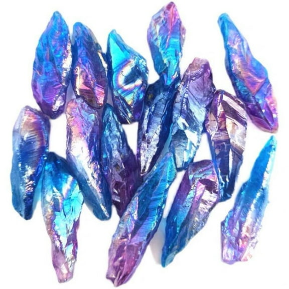 Electroplated Natural Crystal Rough Stone Set 100g 4–7 Pieces Energy Healing Ore Specimen Decorative Rock Display for Home