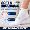thumbnail image 2 of Diabetic Socks for Men & Women| Non-Binding Loose Fit | 5 Pairs Ankle - Breathable Mesh Fabric All-Day Comfort,Size 10-13, 2 of 6