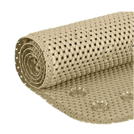 

Deluxe Bathtub Mat Non Slip Soft Foam Bath Mats for Bathroom Tub Bathtub Mat with Drain Holes Suction Cups- 36” X 17” - Light Khaki