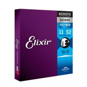Elixir 80/20 Bronze Acoustic Guitar Strings, POLYWEB, Custom Light (.011-.052)