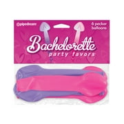 Bachelorette Party Favors Pecker Balloons - Pack of 6