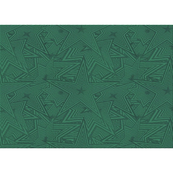 Ahgly Company Machine Washable Indoor Rectangle Transitional Medium Teal Green Area Rugs, 4' x 6'